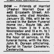 funeral notice